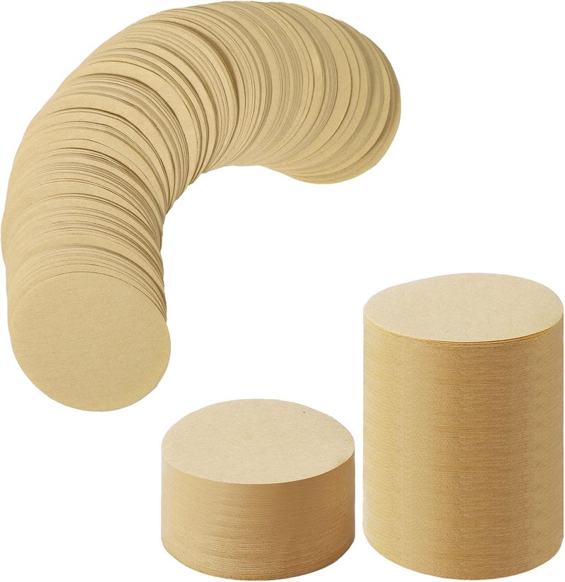 Laicky Replacement Paper Filter Packs 800 Count Unbleached Coffee Filter Paper Round Coffee Maker Filters Compatible with Aerobie Aeropress Coffee and Espresso Makers Disposable Coffe Tea Filters - Image 1
